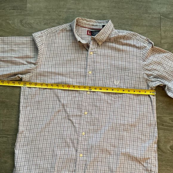 (2) Chaps Shirt Men Size XL Multi Color Plaid Button Down Long Sleeve Logo Crest - Picture 12 of 12